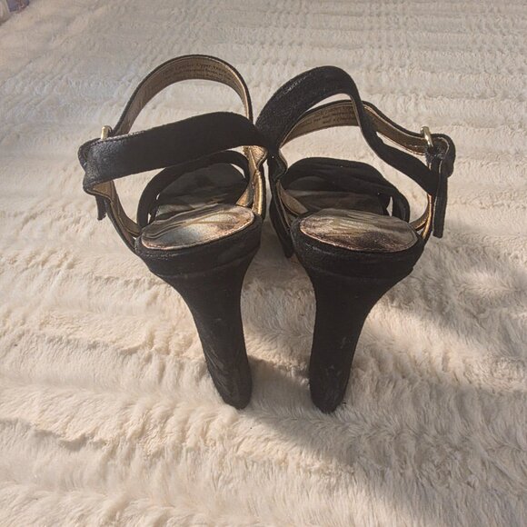 Sam Edelman Black Strappy Heeled Sandals – Size 10, Worn Once - Picture 3 of 5